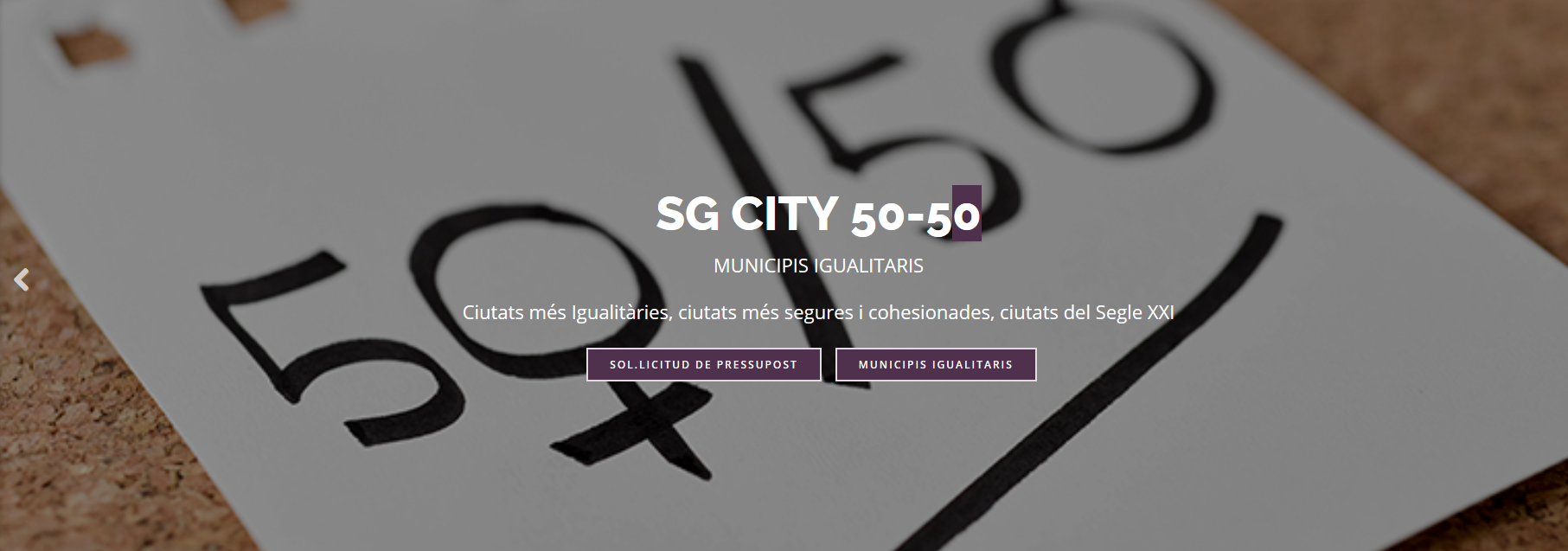 Municipios Igualitarios Sello SGCTY50-50